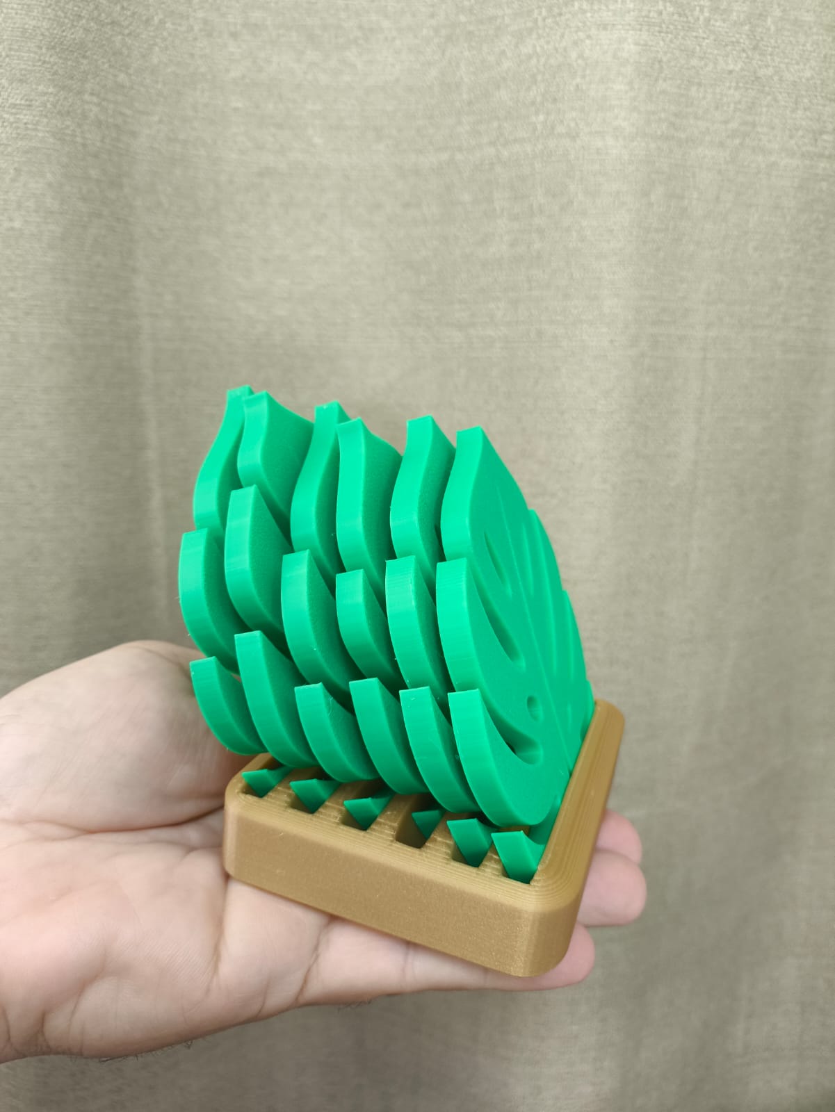 Monstera Porta-Copo — Verde